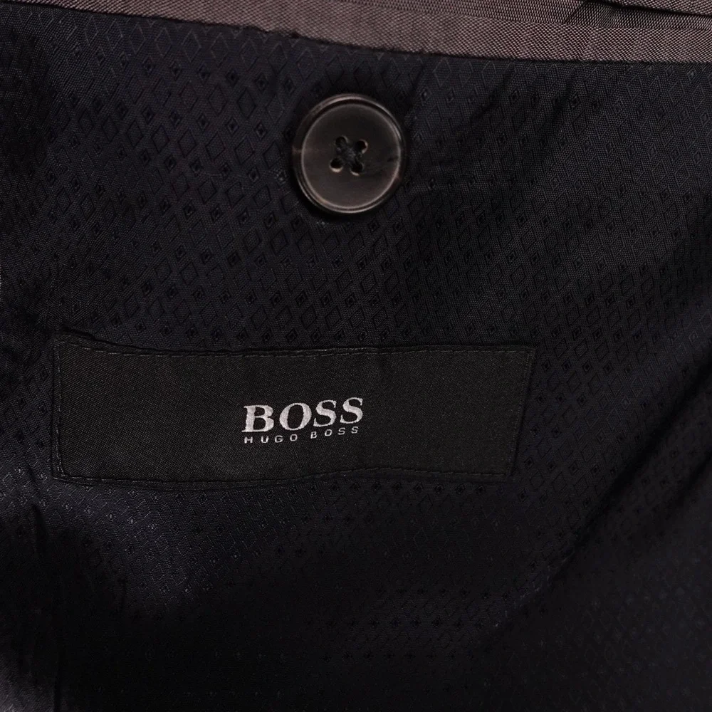 Boss Hugo Boss‎ Men 40L Black Reda Fabric Suit Jacket Blazer Super 100 Bulgaria